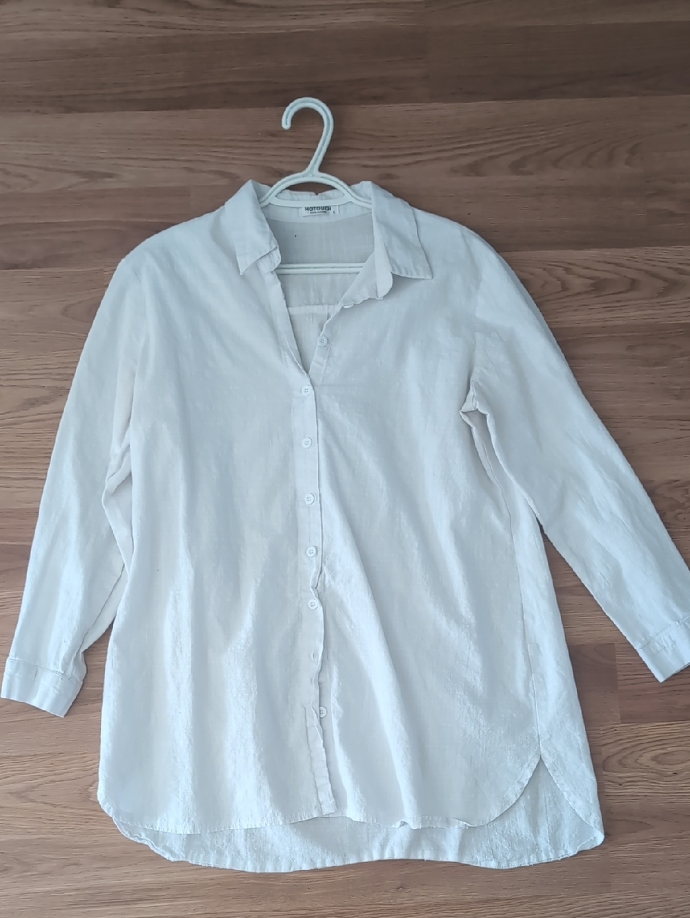 Lightweight White Button-Down Shirt